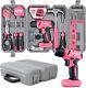 Pink Tool Kit USB Drill Driver Home DIY 8V USB Gift DIY XMAS