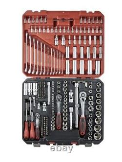 Professional 216 Pcs Socket Set 1/2 3/8 1/4 Ratchet Spanners Large Tool Kit