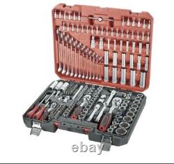 Professional 216 Pcs Socket Set 1/2 3/8 1/4 Ratchet Spanners Large Tool Kit