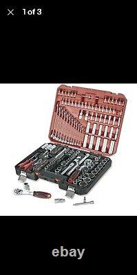 Professional 216 Pcs Socket Set 1/2 3/8 1/4 Ratchet Spanners Large Tool Kit