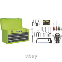 Sealey American Pro 3 Drawer Tool Chest + 93 Piece Tool Kit Green