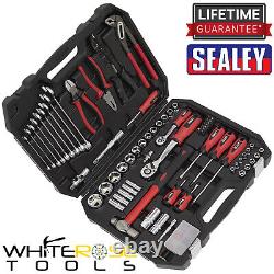 Sealey Mechanic's Tool Kit 100pc Storage Case Mixed Set Tools Garage Repair