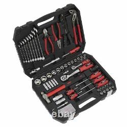 Sealey Mechanic's Tool Kit 100pc Storage Case Mixed Set Tools Garage Repair