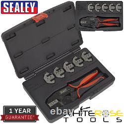 Sealey Plier Set Kit Deutsch Connector 7pc Ratchet Crimping Tool DT DTP DTM