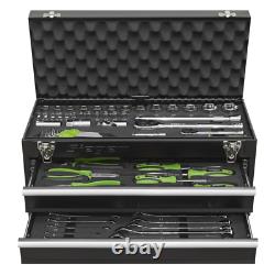 Sealey S01055 Tool Box Chest 2 Drawer Top Box + 90pc Tool Kit Including Tools