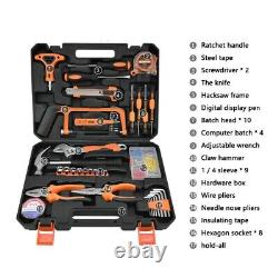 Solude STT-045P Home Tool Kit Hand Tool Set With Tool Box Easy Storage
