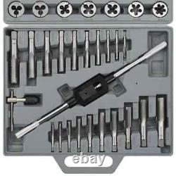 Tap and Die Set 45 pcs Metric Wrench Cuts Bolts Engineers Kit Tool Case vidaXL