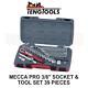 Teng Tools 3/8 DR 40 Piece Metric Socket Set And Spanner Set Kit T3840