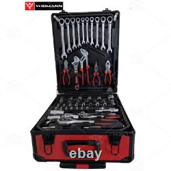 Tool Set Case Mechanics Kit Box Organiser with Castors Tool Box Trolley UK