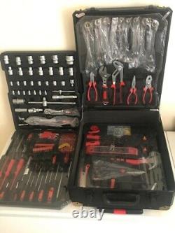 Tool Set Case Mechanics Kit Box Organiser with Castors Tool Box Trolley UK