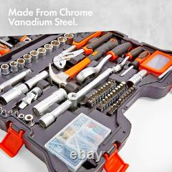 Tool Socket Set Heavy Duty Premium Hand Wrench Tool Kit Home DIY Garage Workshop