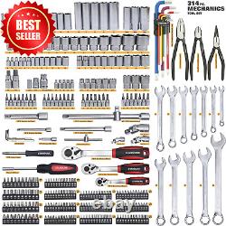 True MechanicT 314-Piece Tool & Socket Set, Professional Metric Mechanics Kit