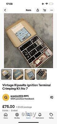 Vintage Ripaults Ignition Terminal Crimping Kit No7 with original tools and box