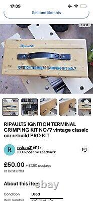 Vintage Ripaults Ignition Terminal Crimping Kit No7 with original tools and box