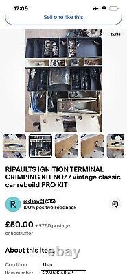 Vintage Ripaults Ignition Terminal Crimping Kit No7 with original tools and box