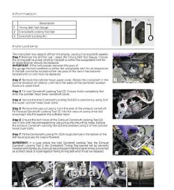 Welzh Werkzeug Engine Timing Tool Kit Petrol 1.2 GDI PureTech EB2 PSA DS