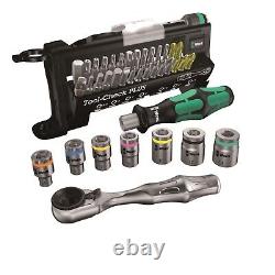 Wera 1/4 Hex Mini Ratchet Screwdriver & Socket Tool Check Plus Bit Set 056490