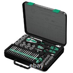Wera 160785 1/4 & 1/2 Drive Zyklop Ratchet Socket Set Tool Kit 8100SA/SC2 mm