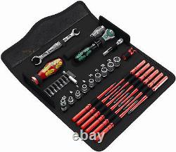 Wera 35 Piece Kraftform Kompakt VDE Screwdriver Ratchet Maintenance Kit, 135926