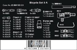 Wera Bicycle Set 3 A, 38Pce Maintenance Workshop Kit Screwdriver Ratchet, 004183