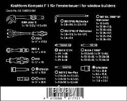 Wera F 1 Kraftform Kompakt 35 Pce Wrench, Screwdriver, Ratchet, Hex Key Set, 134013