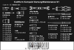 Wera Tools Kraftform Kompakt W1 Maintenance Tool Kit 35pc 05135926001