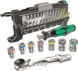 Wera Tools Tool-Check Plus Ratchet Socket Set Kit WITH Knee Pad Mat